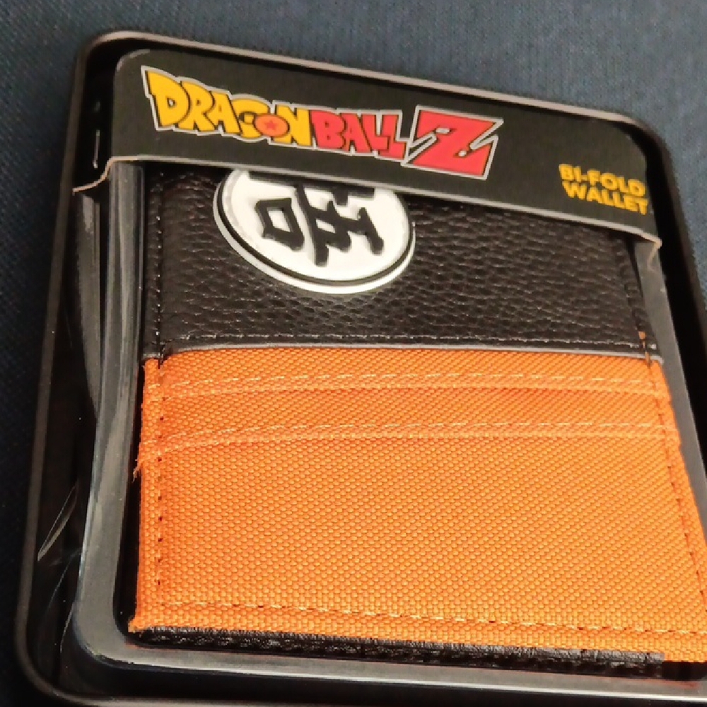 Bioworld Dragon Ball Z Wallet in Black and Orange